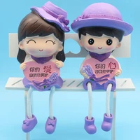 couples garden home new room decoration handicraft small ornaments lovely legged doll creative bedroom furnishings