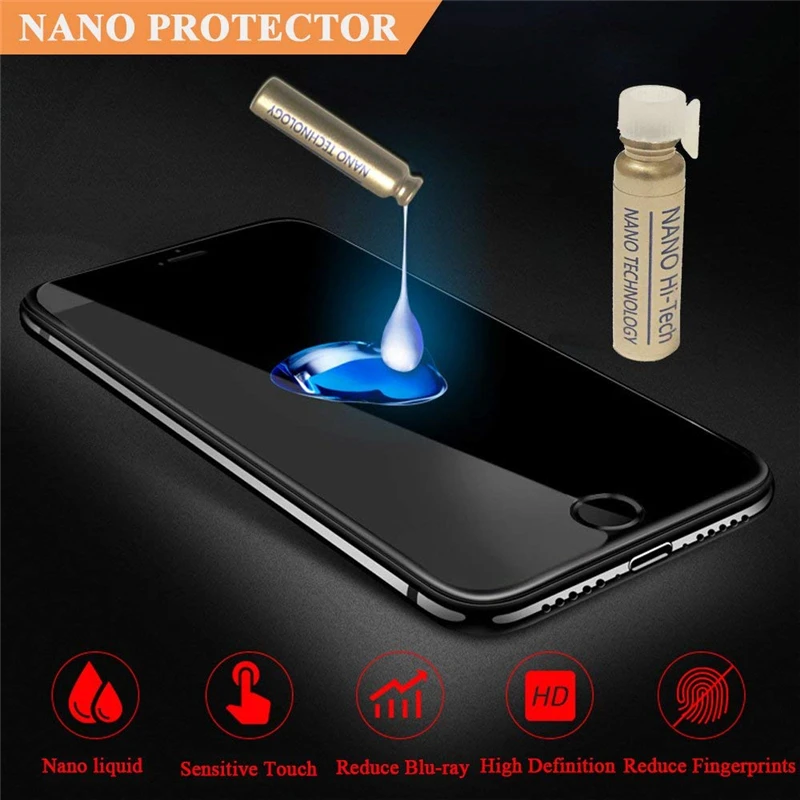 Original Nano Liquid Screen Protector with Scratch Resistant 9H Hardness for Smartphones Tablets Watches and any glass screen