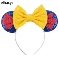 1pc new glitter star snowflake mouse ears hairband festival headband girls princess headwear party decoration hair accessories