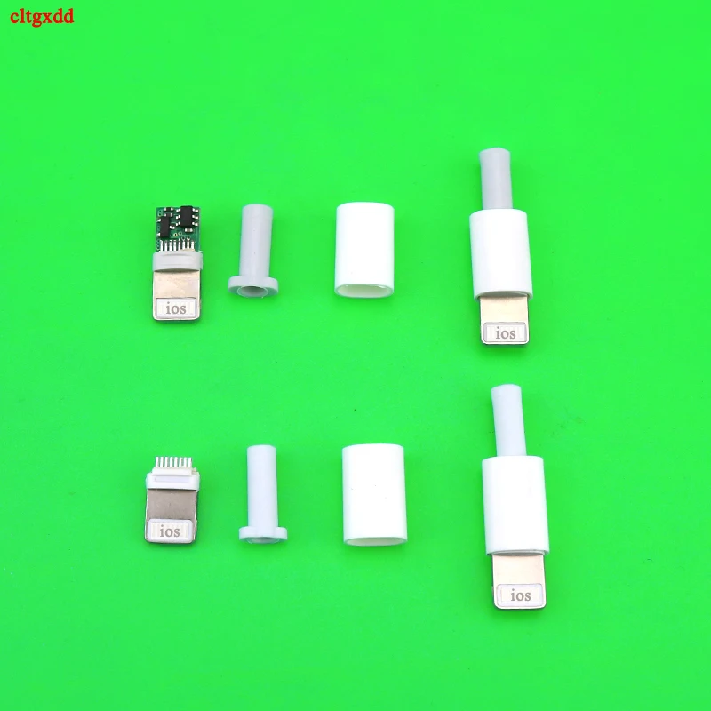 10 комплектов USB-разъемов для iphone со штекером с чипом коннектор сварки 2 6/3 0 мм