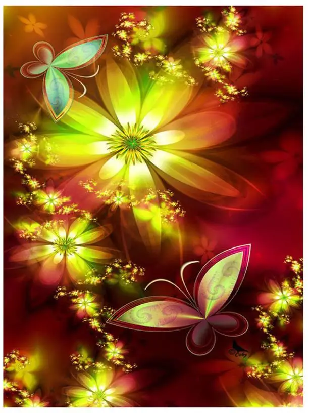 diy diamond mosaic painting butterfly flowers rhinestone embroidery art drawing picture puzzle wall paper home decor | Дом и сад