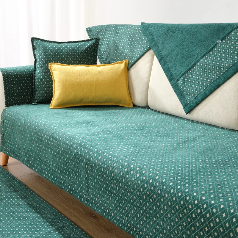 

Nordic Style Sofa Cover Four Seasons Universal Modern Minimalist Fashion Cushion Winter Non-slip Cushion Thick Plush
