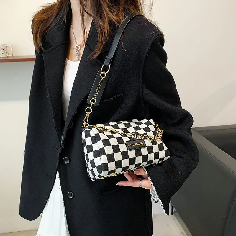 

Shangxinge Children Bag New Fashion Chain Shoulder Bag Autumn and Winter Texture Messenger Pillow Bag Lady Handbag