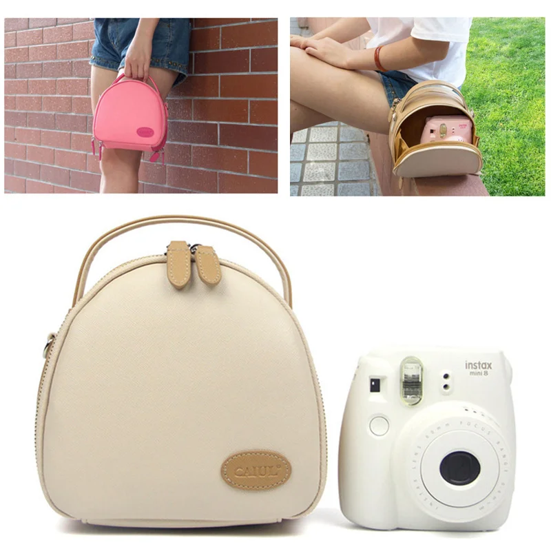 Сумка-чехол из ПУ кожи для камеры Polaroid Fujifilm Instax Mini 9 8 7S 25 50S 70 90 | Электроника