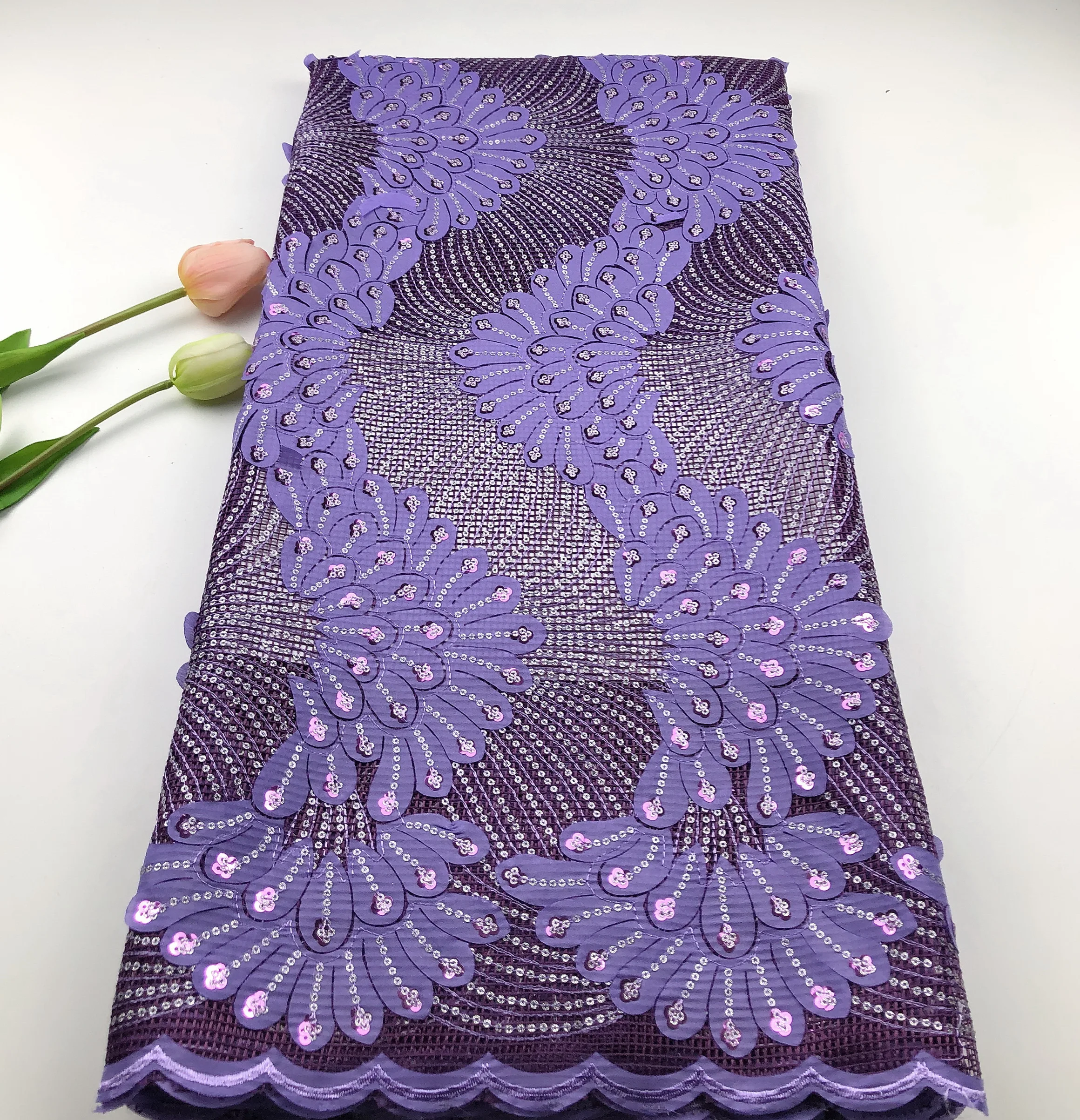 

2020 хорошее качество африканская кружевная ткань с блестками 5 ярдов африканская сетка тюль кружевная ткань Бесплатная доставка блестящее к...