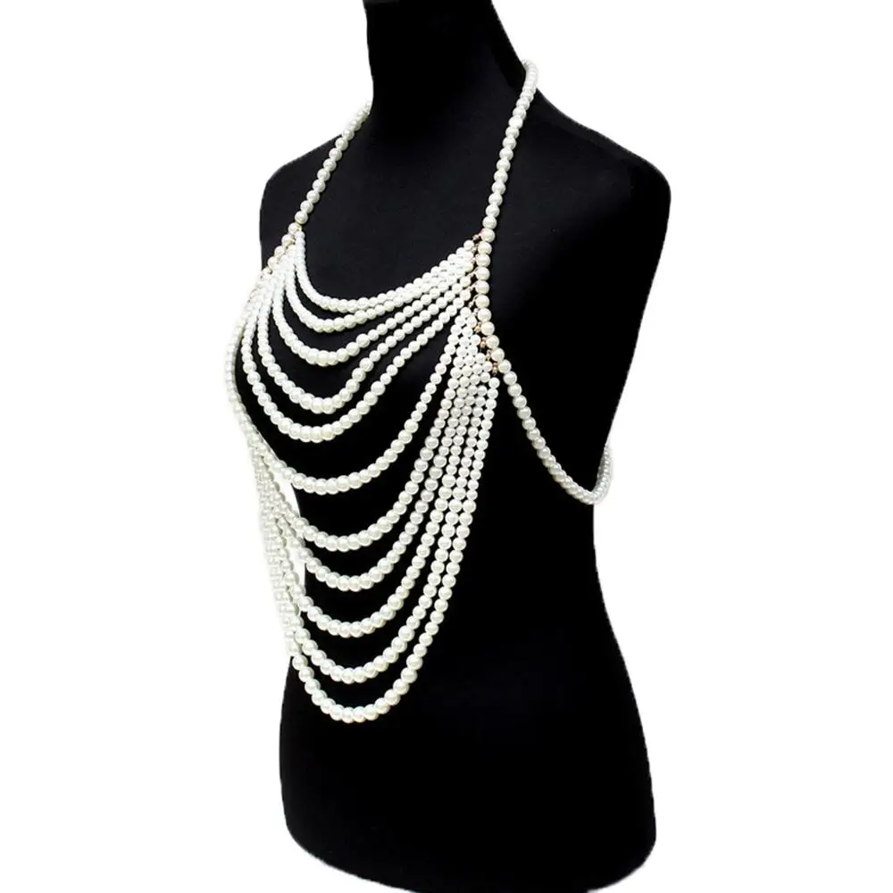 Новинка модная массивная цепочка с имитацией жемчуга в стиле бохо Ювелирное