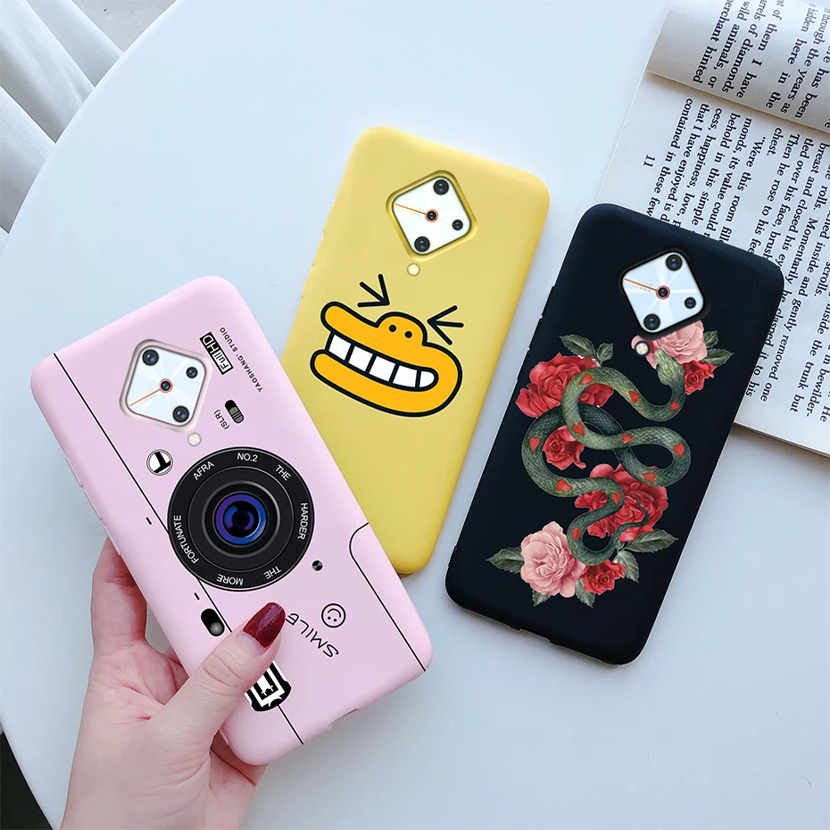 For Vivo V17 S1 Pro 1920 Case Cute Butterfly Flower Cover Silicone Soft Phone Coque v17 Russia Funda V1945A |
