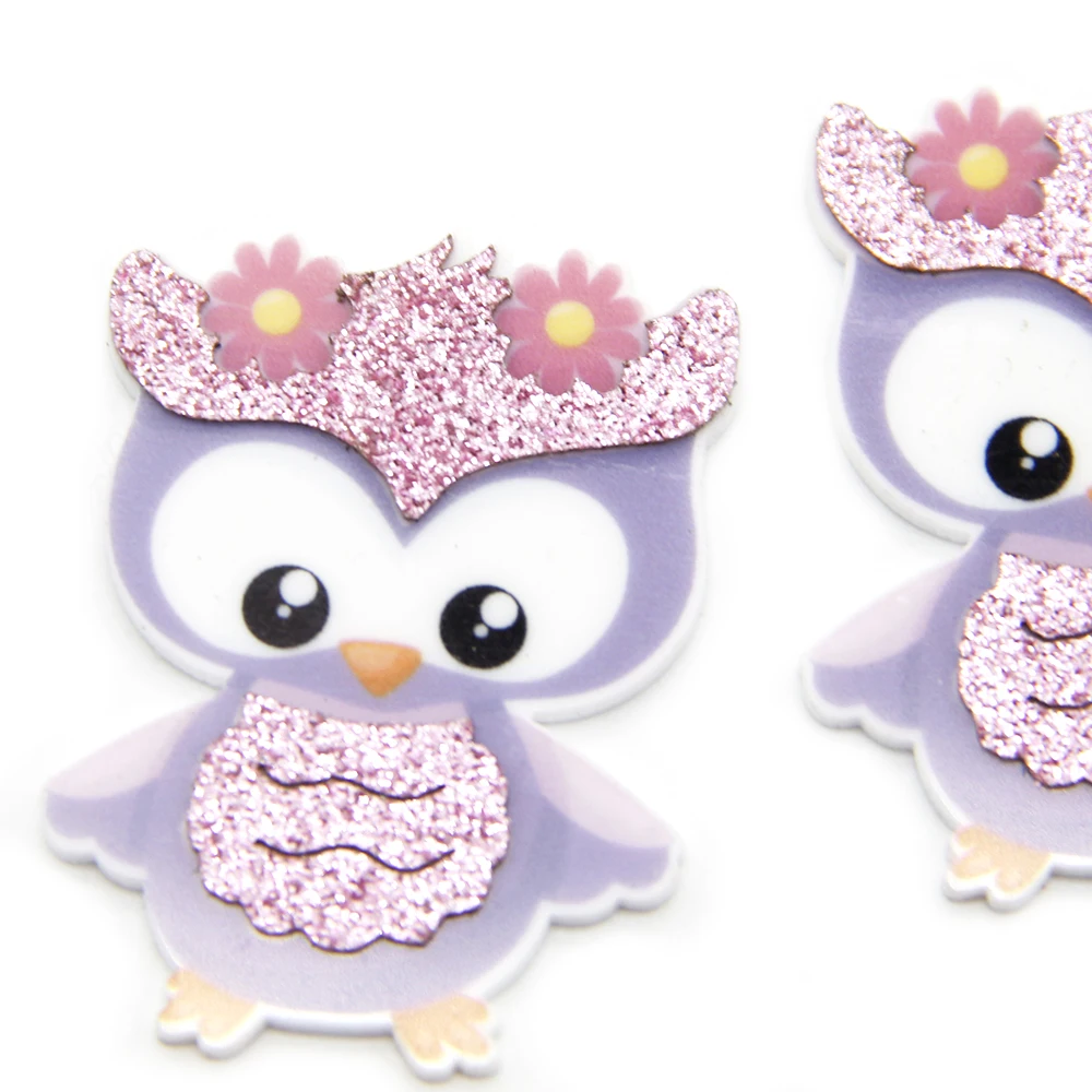 Аксессуары Давида 5 шт./лот блестящая кошка птица девушка плоская спина для волос