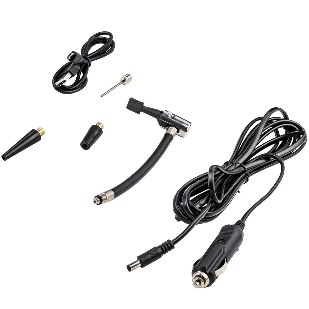 Precio Mini Compresor De Bomba De Aire Portátil Para Coche Inalámbrico, 60W, Negro, Para Bola De Bicicleta