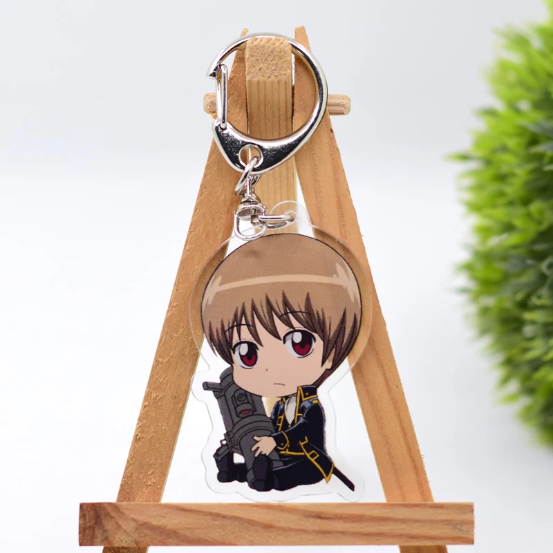 Брелок Gintama симпатичный двухсторонний 5 стилей брелок с подвеской акриловый