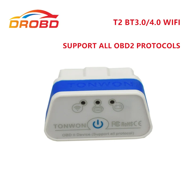 Tonwon TW2 BT 3 0/4 0/Wi-Fi OBD2 сканер штрих-кода автомобильный диагностический инструмент