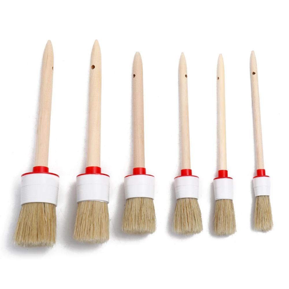 6 шт. щетка для машины мягкий автомобиль внедорожник Детализация колеса кисточки