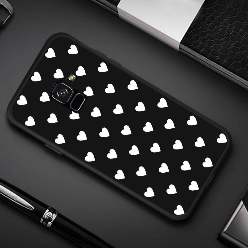 Мягкое разноцветное сердце «любовь» чехол для samsung Galaxy A7 A6 A8 A9 J4 J6 J8 плюс A3 A5 A7 A750F чехол coque