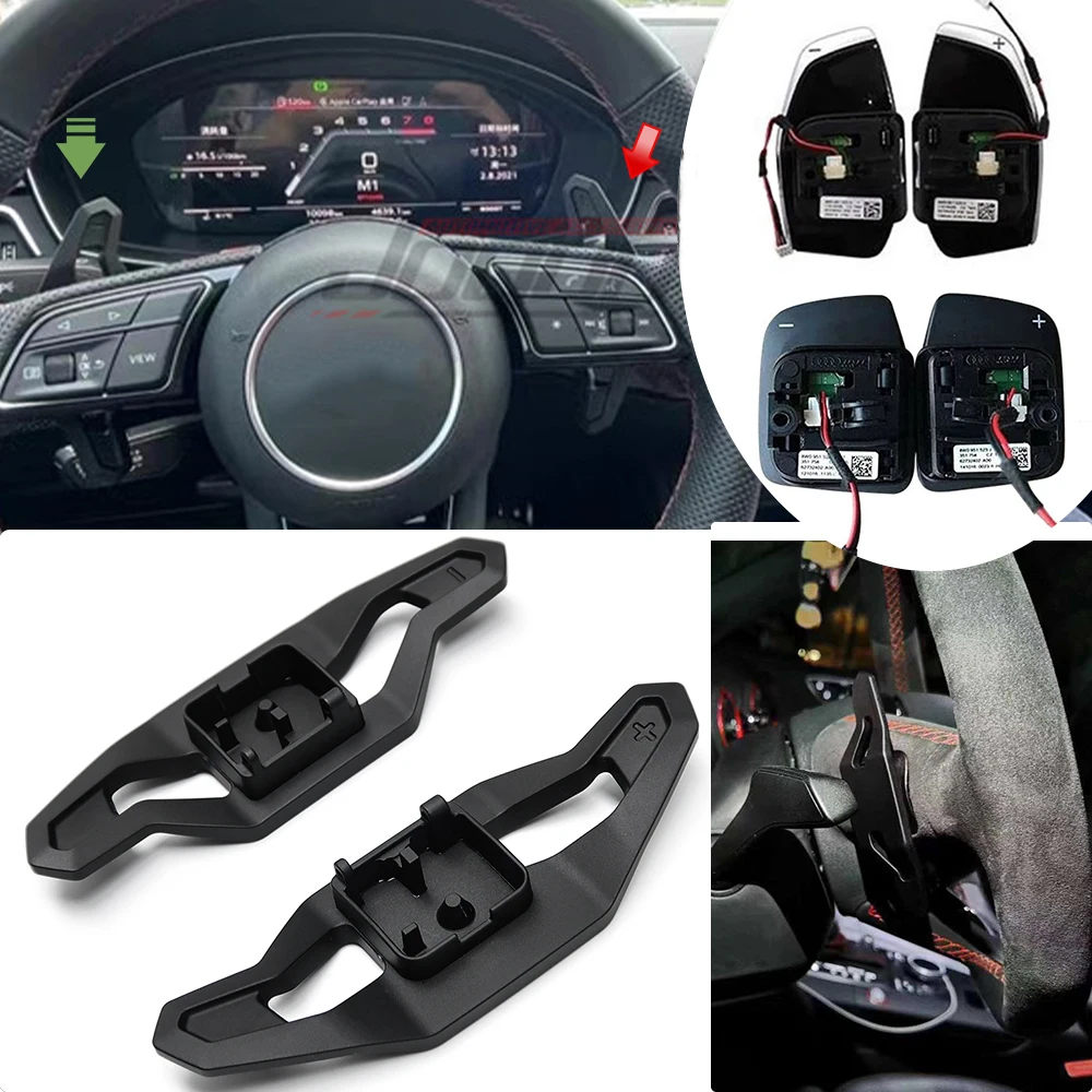 Metal Alloy Replacement Shift Paddle For Audi TT MK3 TTRS 2015-2020 Car Steering Wheel Shifter Paddle Extension
