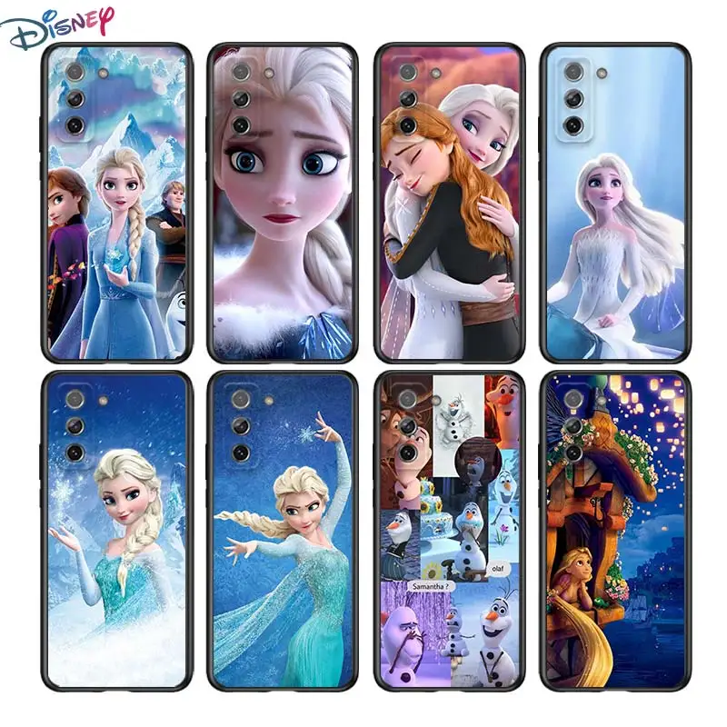 Frozen Aisha Princess for Samsung Galaxy S21 Ultra Plus Note 20 10 9 8  S10 S9 S8 S7 S6 Edge Plus Black Phone Case
