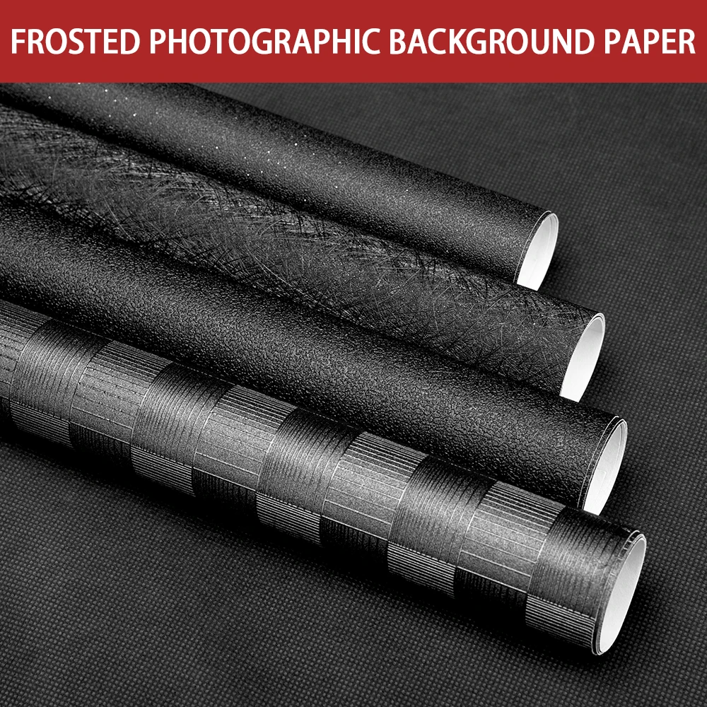 

50*50cm Solid Color Backdrop Matte Black Frosted Shooting Background Paper Texture Pattern Photography Background Accessories
