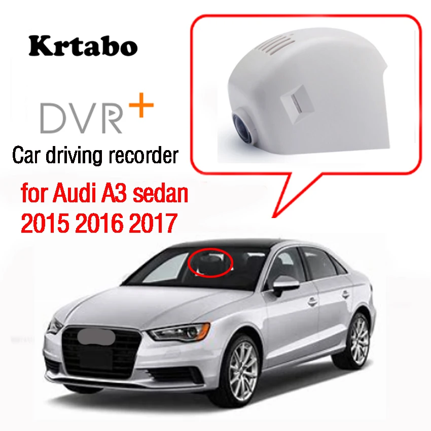 Автомобильный видеорегистратор Wi-Fi для Audi A3 sedan 2015 2016 2017 Novatek 96658 HD 1080P CCD |