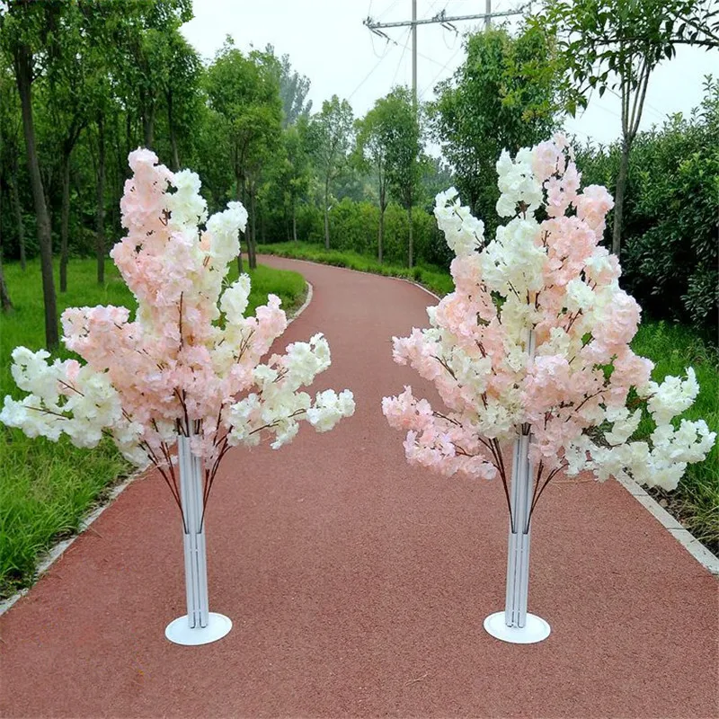 

Artificial Flower 150CM Cherry Blossoms Wedding Road Celebration Flower Basket Ceremony Opening Props Wedding Decor Leading Road