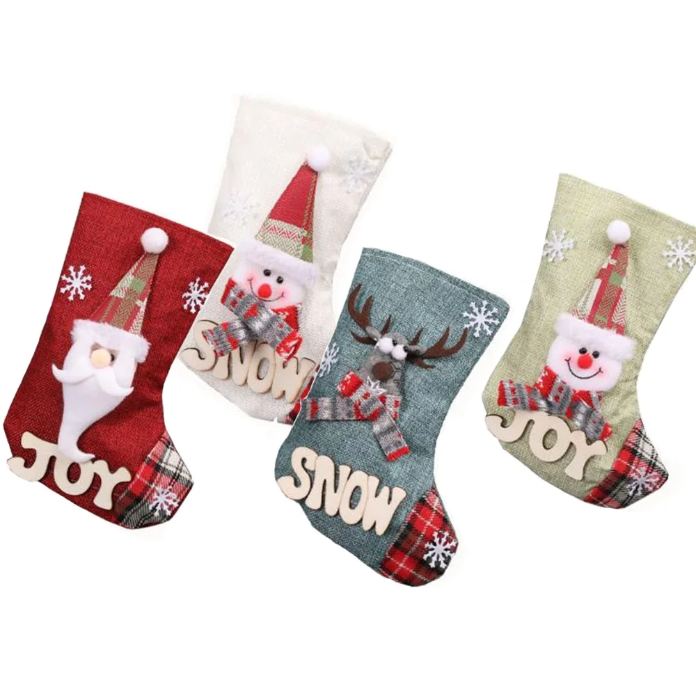 Для волос (4 предмета) Рождество конфеты мешок подарка украшения реквизит Санта