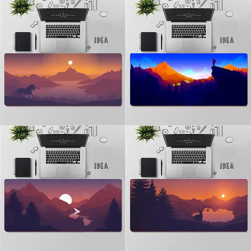 

ZOROXU Deep forest firewatch Customized laptop Gaming mouse pad table Rug PC Laptop Notebook Rubber Wholesale Mat