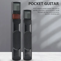 guitar gadgets electric guitar portable 6 tone pocket chord trainer practice tool chord diagram screen guitar finger fingering