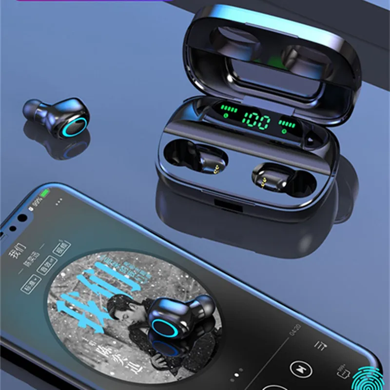 Blueteeth 5 0 гарнитура Беспроводные спортивные наушники игровая зарядка-бокс Bluetooth