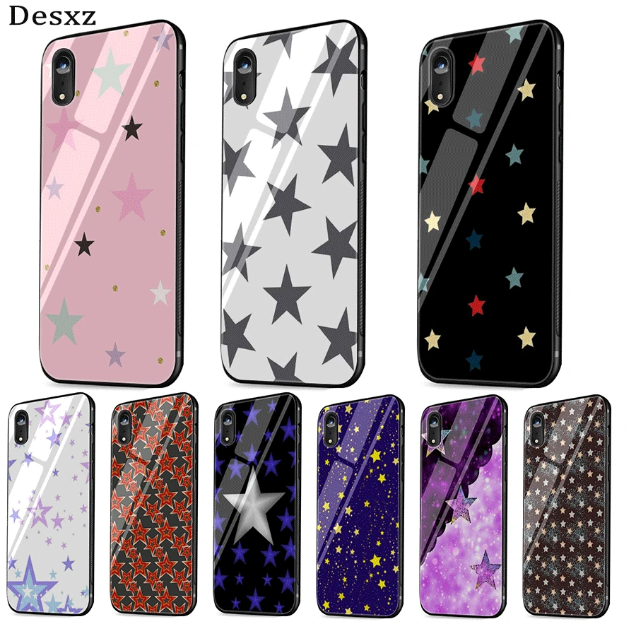 Чехол для мобильного телефона из стекла ТПУ iPhone 5 5S 6 6s 7 8 Plus X XR XS Max Shell Cover облако