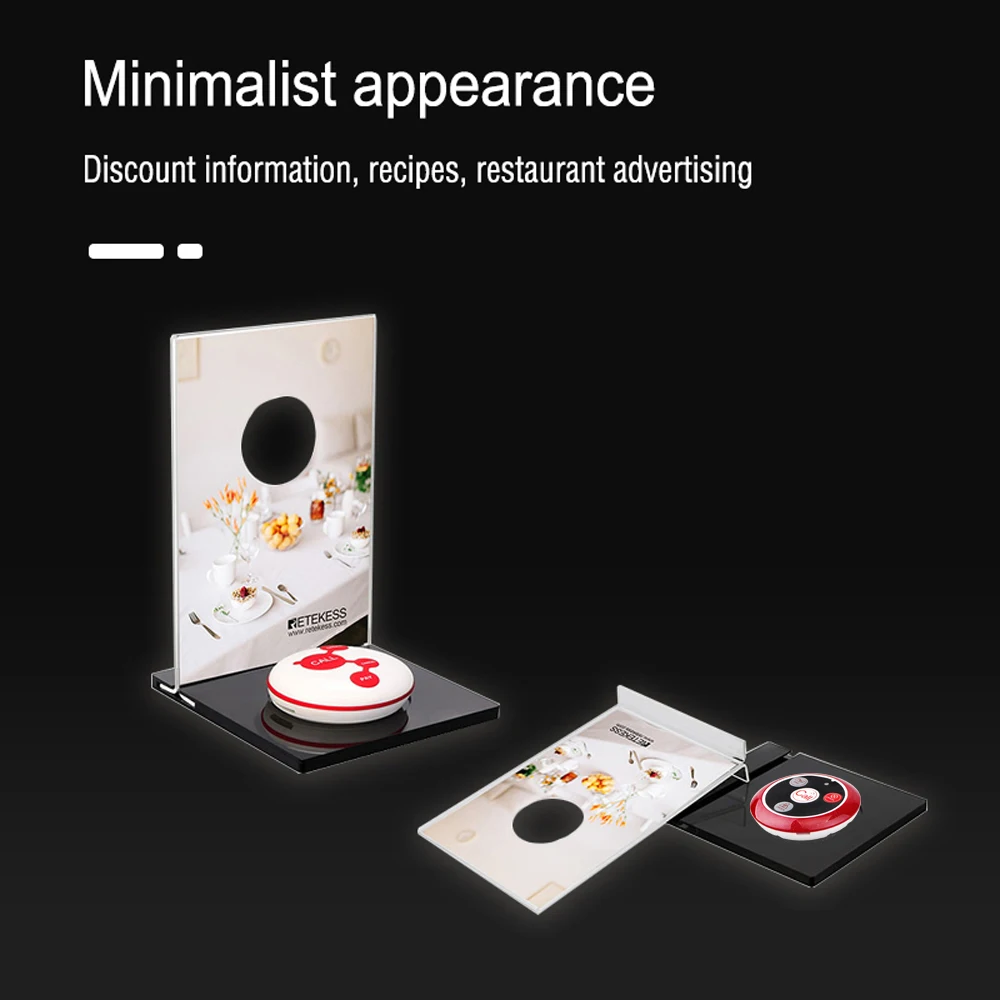5 шт. механические настольные карты Retekess TD024 для вызова пейджер ресторана