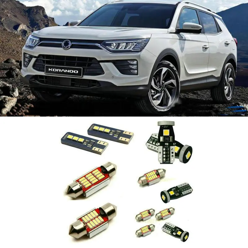 Светодиодные внутренние фары для SSANGYONG Beautiful korando 9 шт. светодиодные автомобилей
