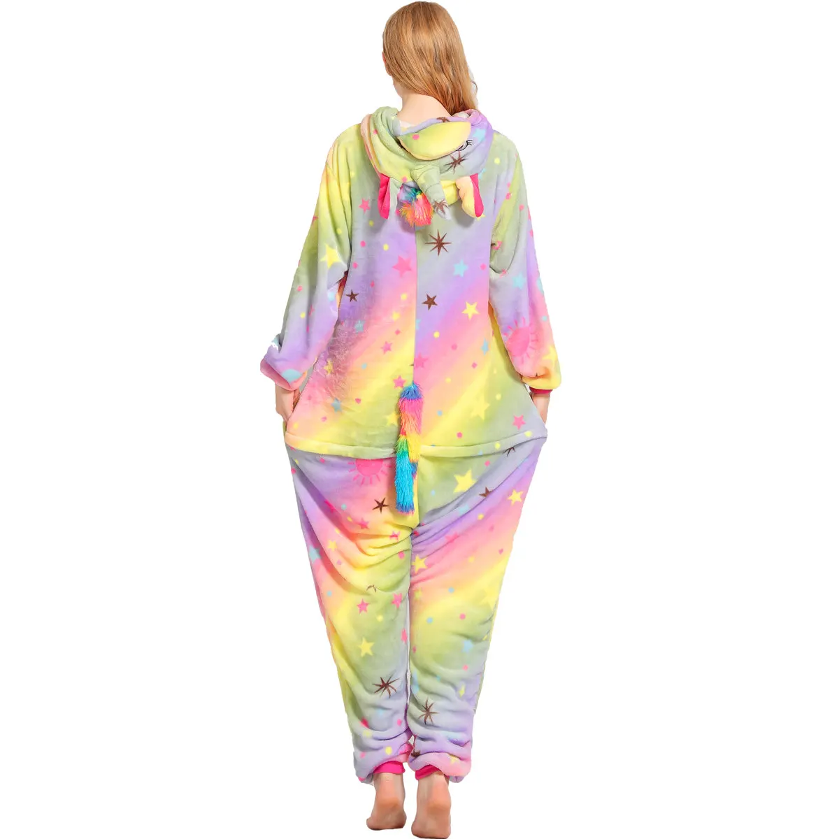 Пижама в виде единорога на Хэллоуин комбинезоны кота для взрослых женская и