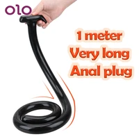 olo butt plug anus masturbator dildo prostate massager dilator super long anal plug 1m silicone g spot stimulation