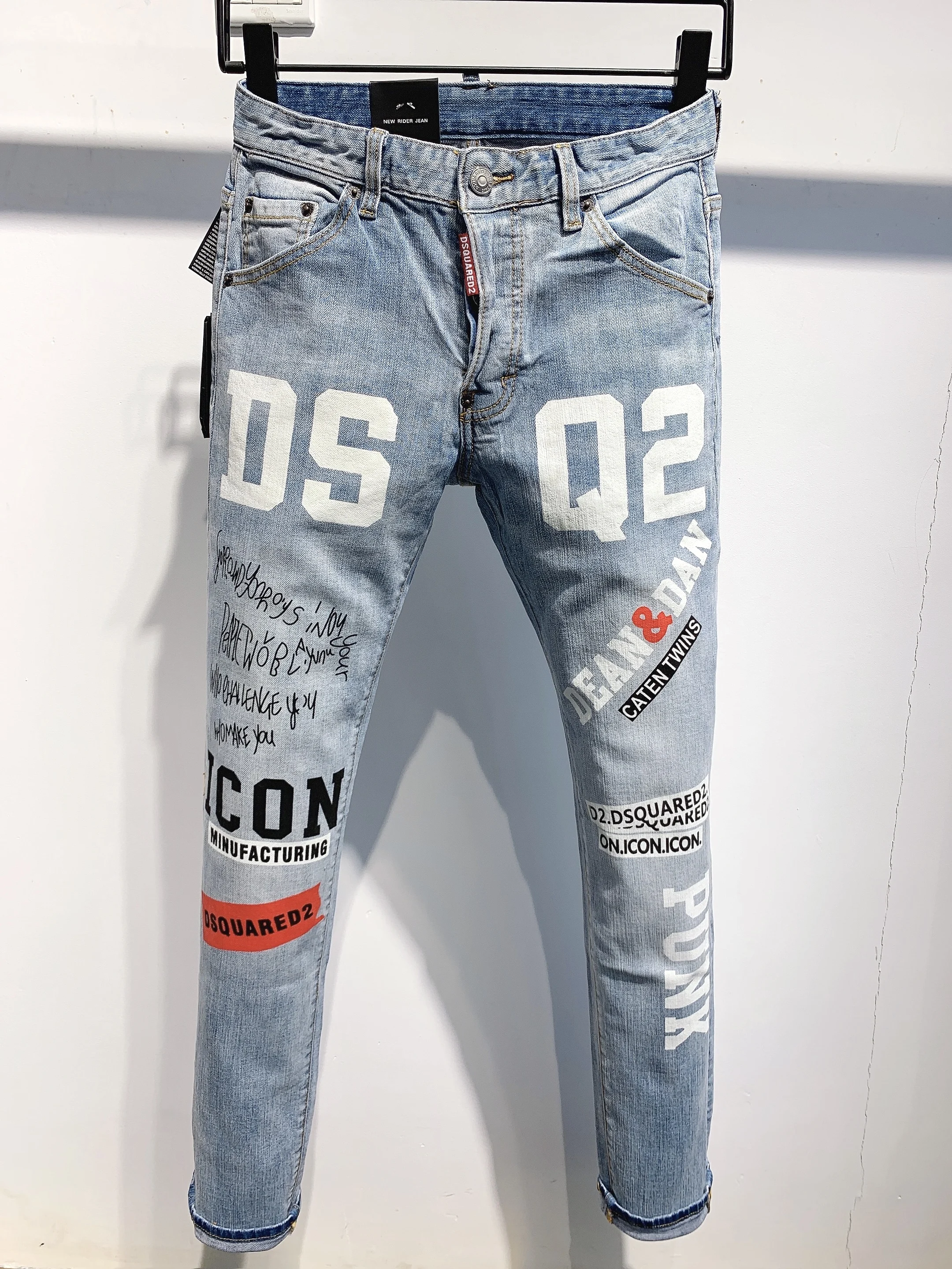 

ICON Top brand Authentic DSQUARED2,Retro,Italian brand ,Women/Men Jeans,locomotive,Jogging jeans,DSQ2 clothing