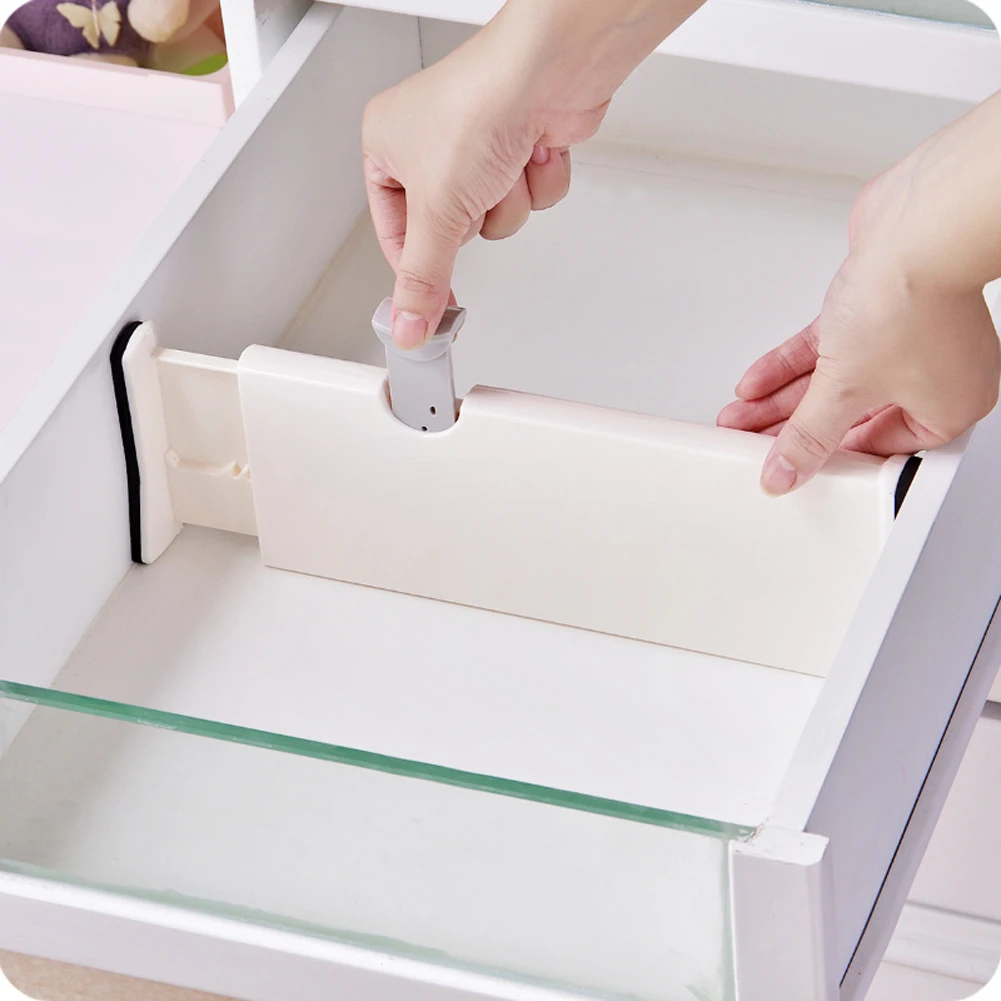 

Retractable Adjustable Stretch Drawer Divider Organizer Storage ABS Plastic Cabinet Drawer Separator Divider Grid Household
