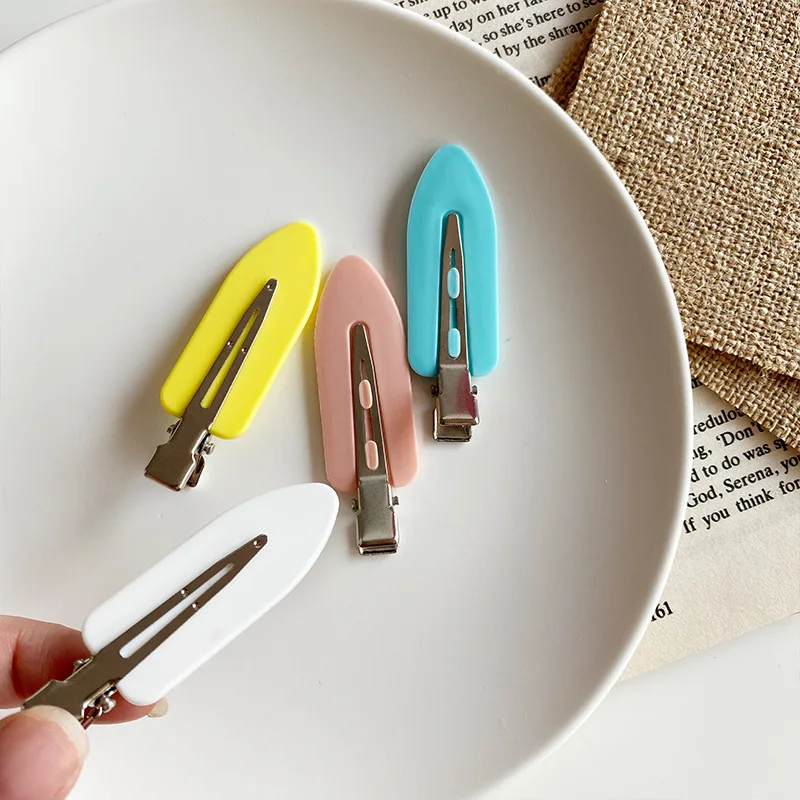 Бесшовные заколки для волос без изгиба следов зажимы складок макияжа укладки