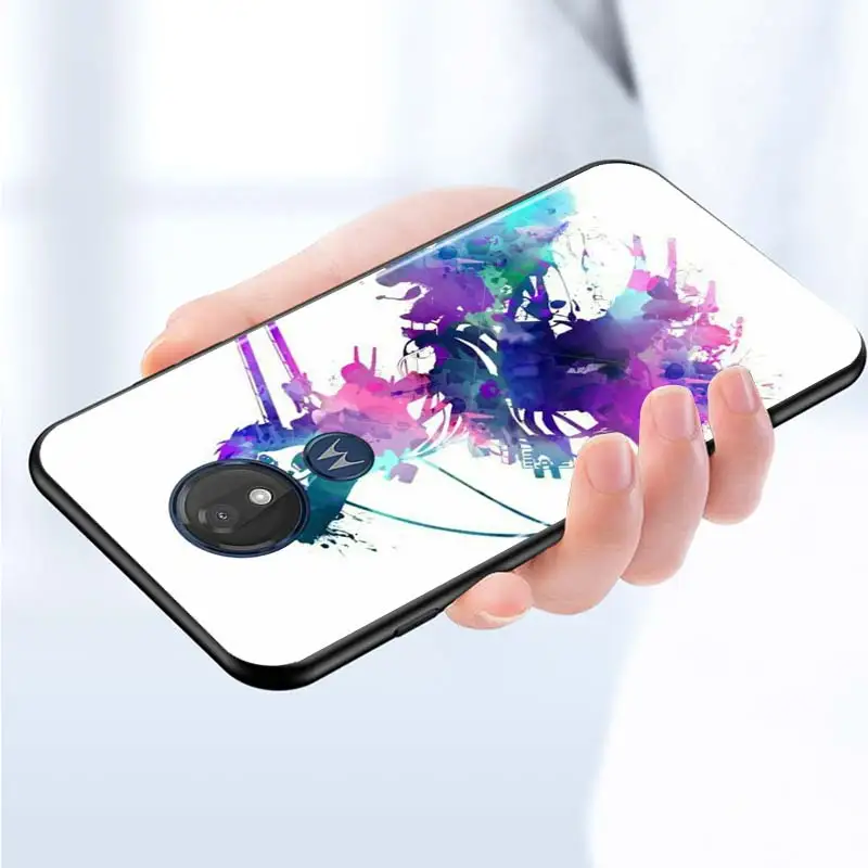 

Anime attack on Titan for Motorola G9 G8 G E7 E6 One Play Marco Hyper Fusion Stylus Power Edge Plus Black Phone Case