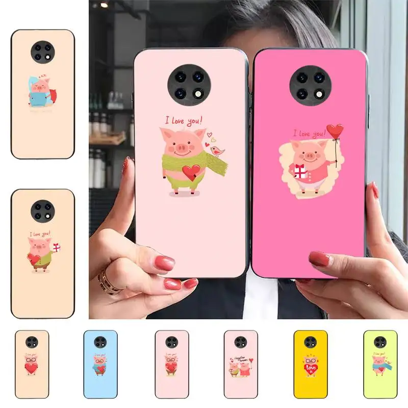 

Cute Pig love Phone Case For Redmi 9 5 S2 K30pro Fundas for Redmi 8 7 7A note 5 5A Capa