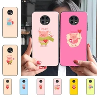 cute pig love phone case for redmi 9 5 s2 k30pro fundas for redmi 8 7 7a note 5 5a capa