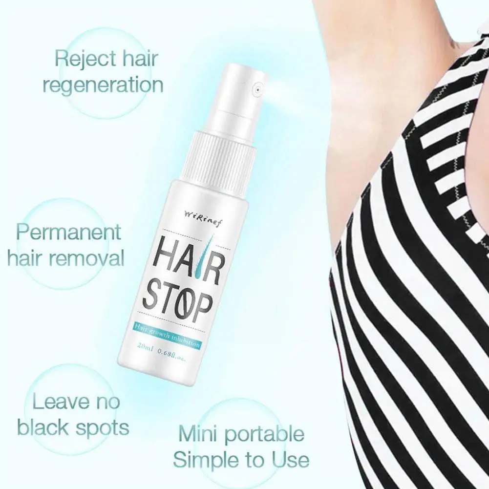 

20ml Hair Removal Spray Mild Moisturizing Non-Irritating Painless Legs Hair Growth Body Care Armpit Inhibitor Cream Hair M7F3