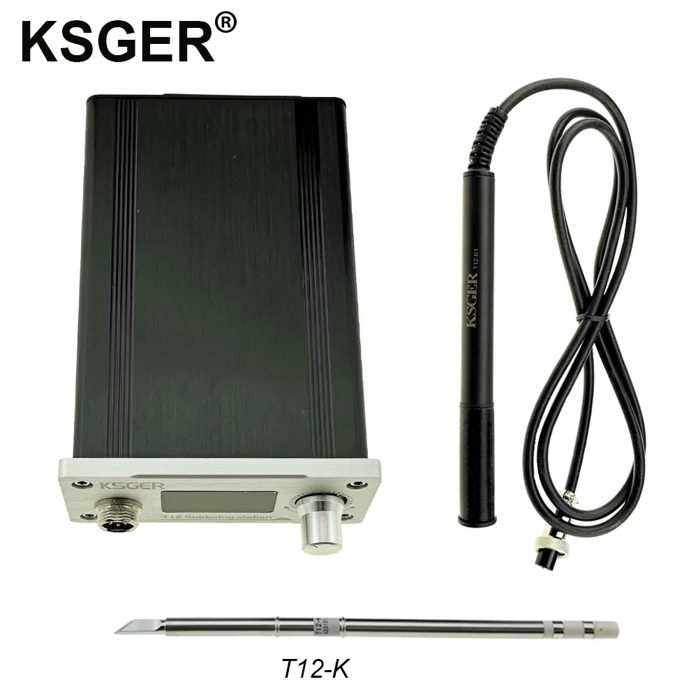 Sets 1 KSGER DIY T12 OLED паяльная станция STM32 V2.1S авто-сон T12 железные наконечники комплекты для сварки ABS держатель ручки Стенд CNC Передняя панель - Цвет: Sets 1
