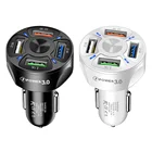 VODOOL 4 Порты и разъёмы зарядных порта USB для автомобиля Зарядное устройство быстрое зарядное устройство QC 3,0 Быстрая Зарядка адаптер для iOS Android смартфон мобильный телефон планшет