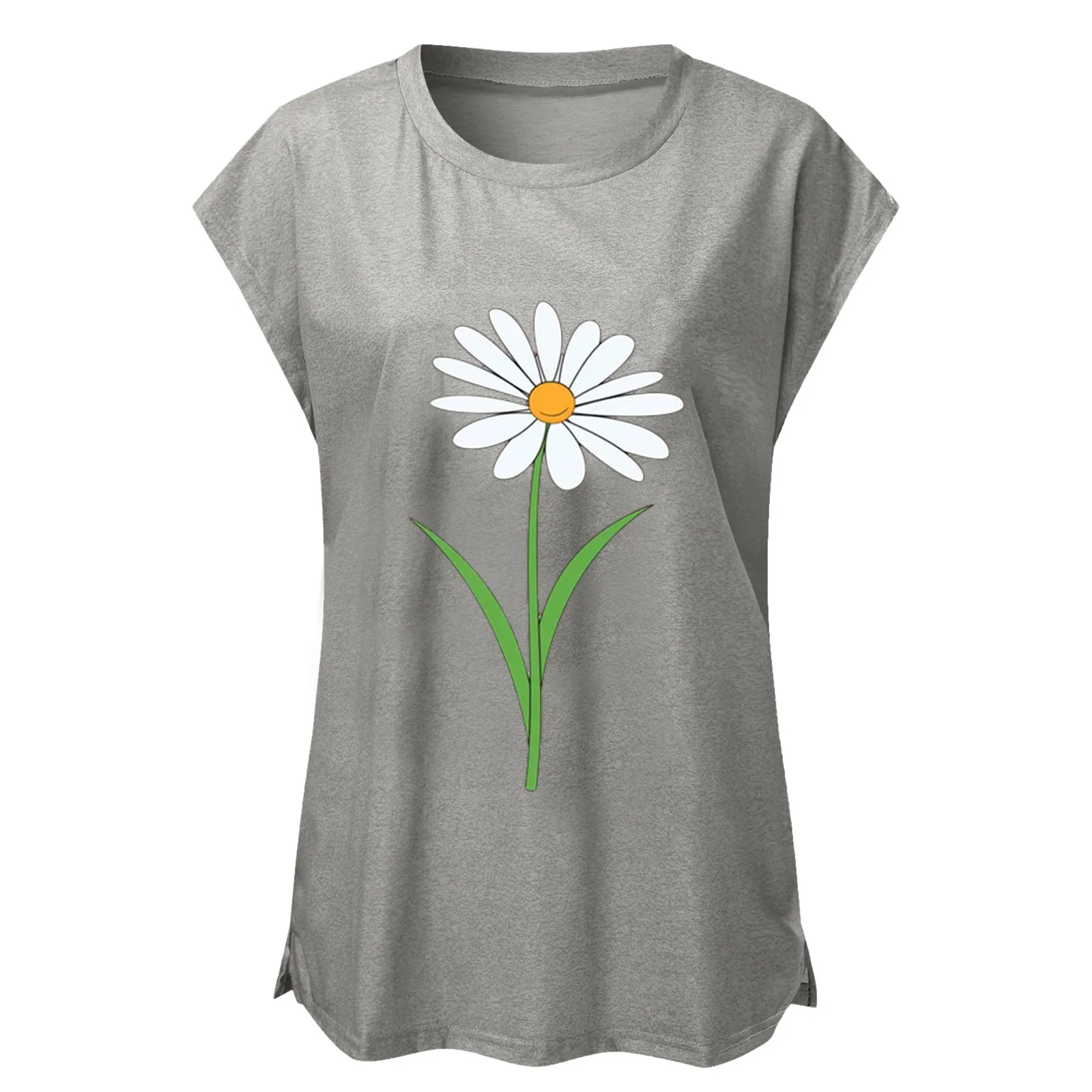 

Pattern Top Collocation Fashion Womens Printing Loose T-shirts O-neck Casual Short Sleeves Casual Tops Plus Size