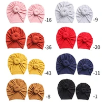 16pc8setslot new mommy and me cotton blend handmade turban hat women caps baby girls hat round knotbow head wraps headband