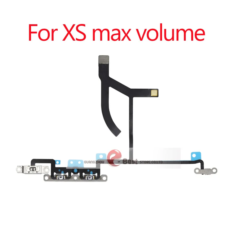 For XS max volume 1 шт. для iPhone X Xs Max XR кнопки отключения звука и регулировки громкости гибкий кабель для мобильного телефона запасные части - Цвет: For XS max volume