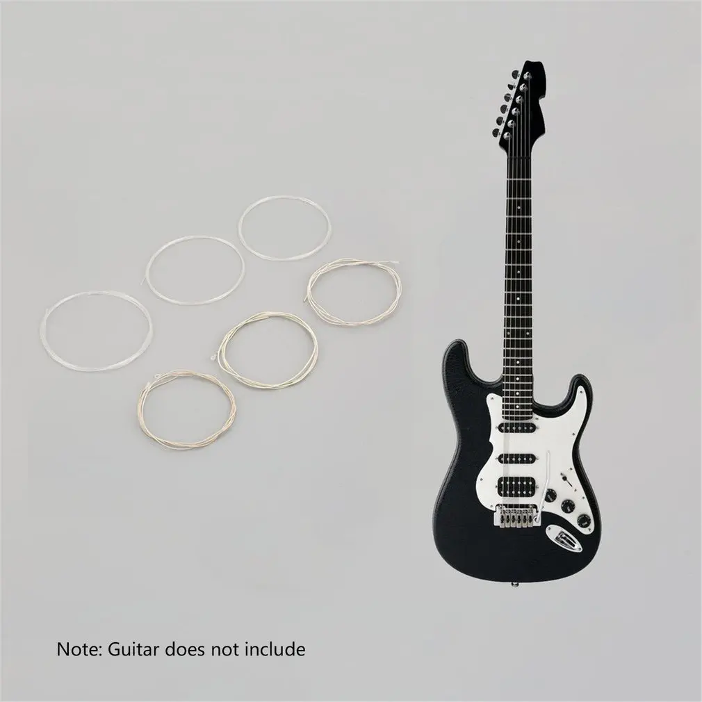

6 nylon strings for classical guitars timbres are sweet beautiful and pure Well-polished surface Wooden guitar 6 pcs