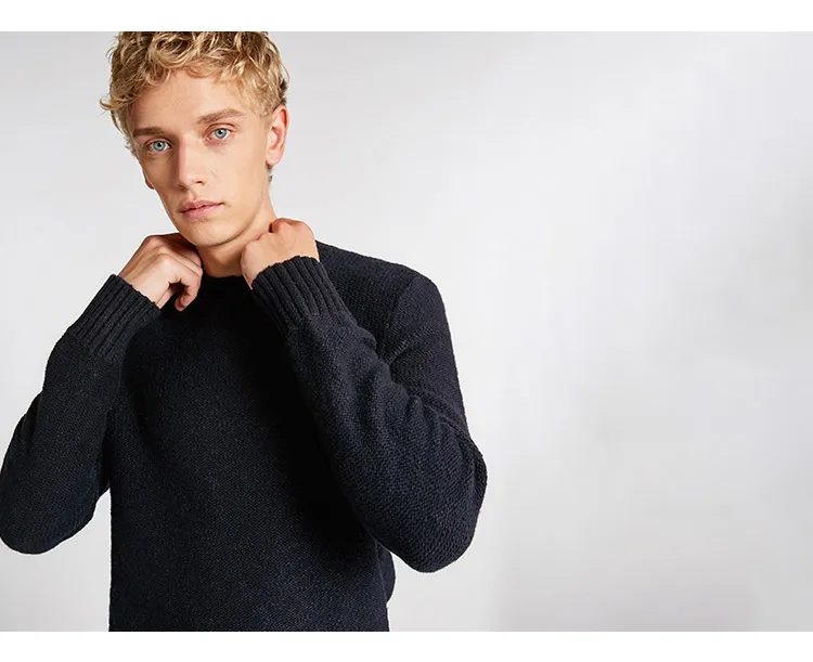 JackJones мужской сплошной цвет шерстяной ткани свитер 218425528