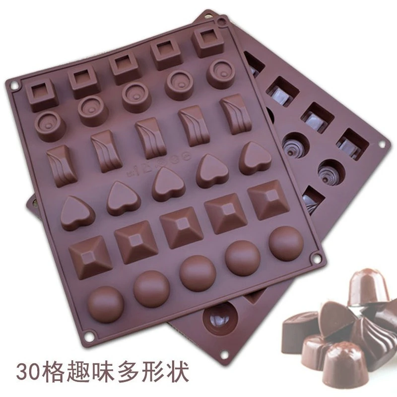 

1 PCS DIY Silicone Mold Various Shapes Integrated Silicone Chocolate Mold Ice Tray Jelly Candy Mold Baking Accessories