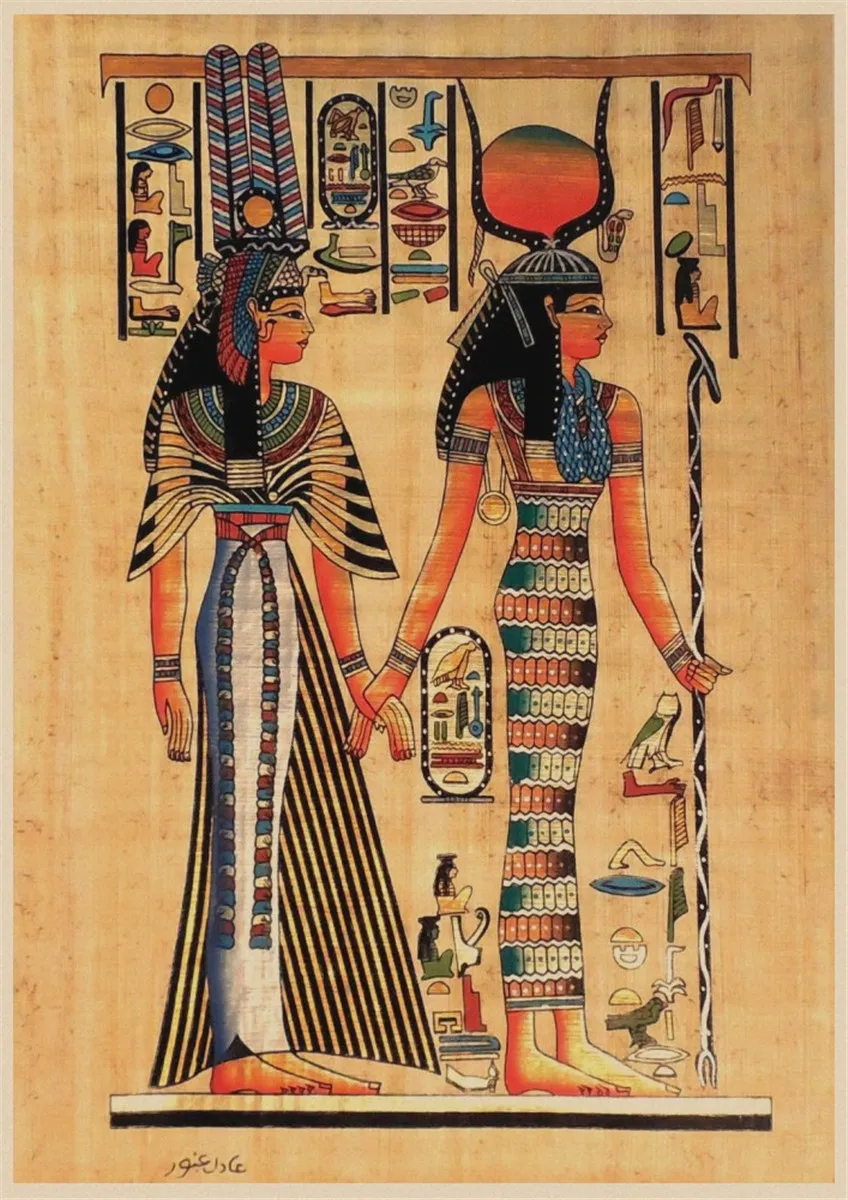 Богиня Исида в древнем Египте Папирус