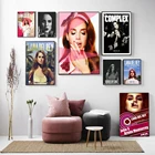 Домашнее украшение, настенные картины на холсте, картина Лана Дель Рей, поп-певица, Hd-принты, современный постер для спальни, модульная рамка
