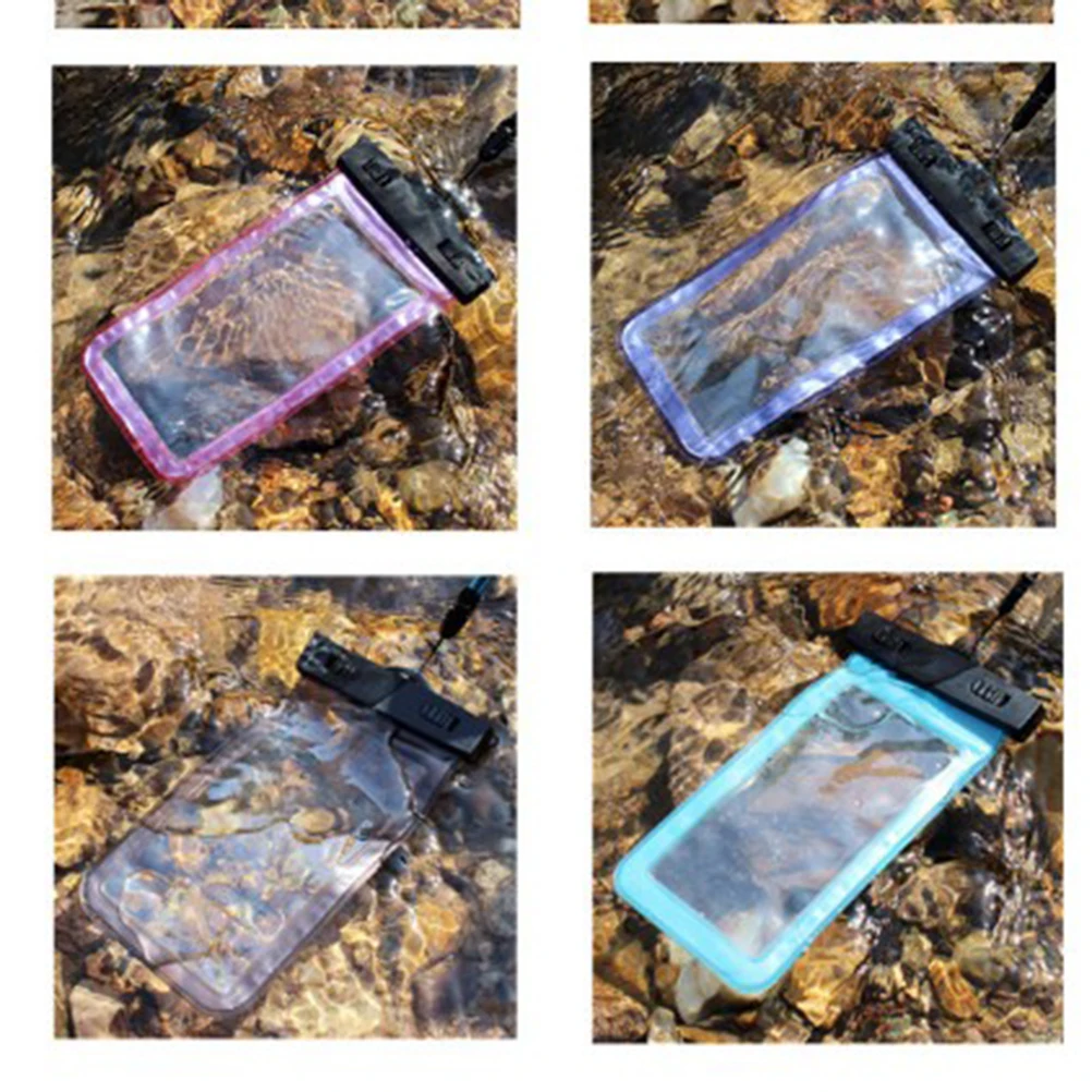 

Universal Waterproof Phone Pouch With Sensitive And Transparent TPU Screen WaterProof Dustproof Snowproof Shockproof