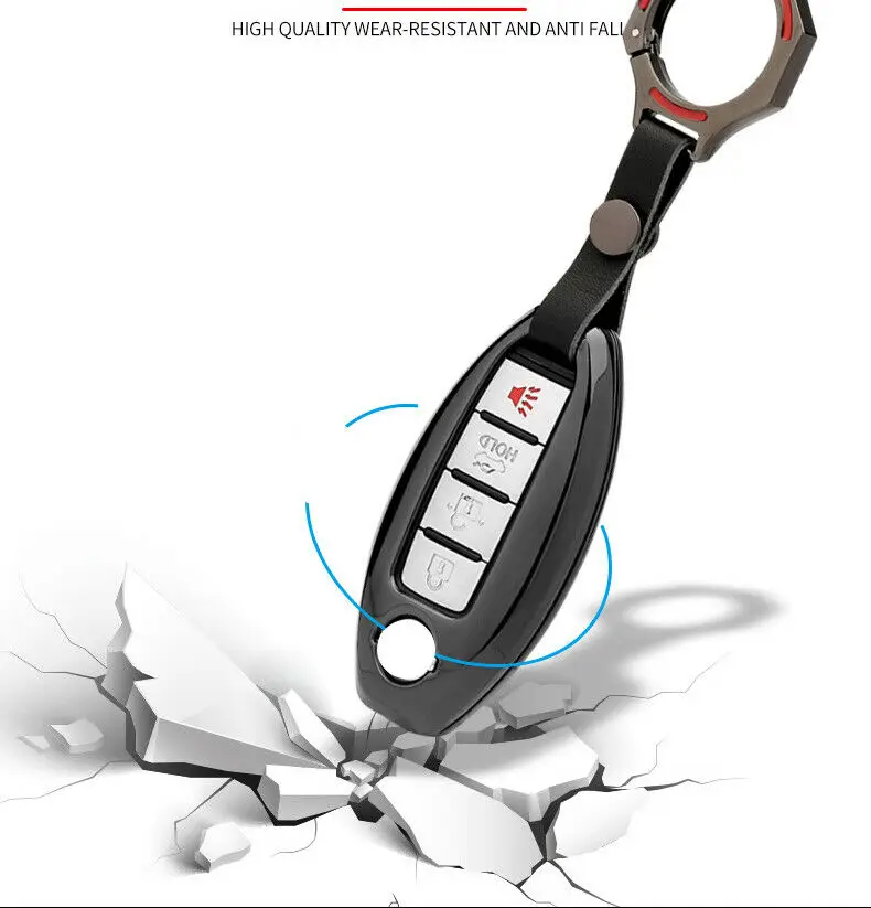 Чехол для автомобильного брелока из цинкового сплава Nissan Versa Maxima Rogue Armada Sentra Qashqai